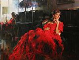 WOMAN IN RED by Garmash